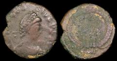Ancient Coins - Arcadius 1/2 Centenionalis - VOT X MVLT XX - Antioch Mint 