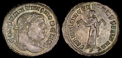 Ancient Coins - Constantius I Follis - SALVS AVGG ET CAESS FEL KART - Carthage Mint