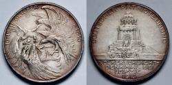 World Coins - 1913 Germany - Saxony - Battle of Leipzig Monument Medal - Commemorating the Defeat of Napoleon in  1813