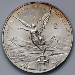 2005 Mo Mexico 1 Onza - Libertad - BU Silver | North & Central American ...