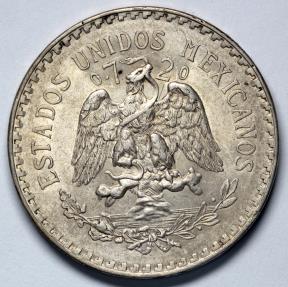 1938 M Mexico 1 Peso - United Mexican States - AU Silver | North ...