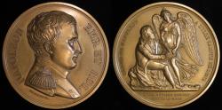 World Coins - 1815 France - Napoleon Bonaparte Exiled to Island of Saint Helena by Nicolas Guy Antoine Brenet