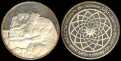World Coins - 1975 Italy – The Cumaean Sibyl by Guerrino Mattia Monassi for the Franklin Mint - Proof Silver (Only 19,412 Pieces Were Struck)