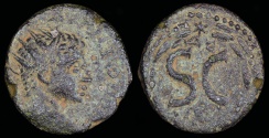 Ancient Coins - Elagabalus Ae 18 - SC - Antioch Mint 