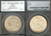 Us Coins - 1921 Morgan Dollar ("So-Called" Zerbe Die) SEGS MS62