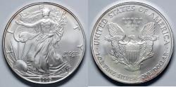 Us Coins - 2005 American Silver Eagle - Struck at West Point Mint (1 Full Ounce of Silver) BU