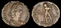 Ancient Coins - Constantius II Ae2 - SPES REI PUBLICE - Cyzicus Mint 
