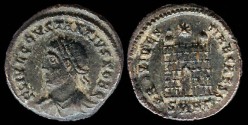 Ancient Coins - Constantius II Ae3 - PROVIDENTIAE CAESS - Heraclea Mint