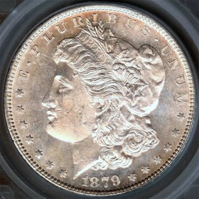 US Coins - 1879s Morgan Dollar SEGS MS63
