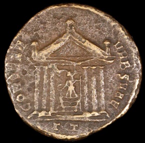 Ancient Coins - Maxentius Follis - CONSERV VRB SVAE - Ticinum Mint