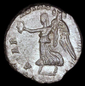 Ancient Coins - Septimius Severus Denarius - ARAB ADIAB COS II P P - Rome Mint