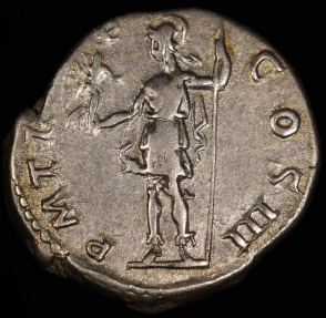 Ancient Coins - Hadrian Denarius - P M TR P COS III - Rome Mint