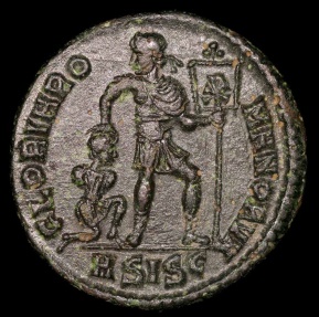 Ancient Coins - Valentinian I Ae3 - GLORIA ROMANORVM - Siscia Mint