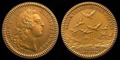 World Coins - 1758 French American Colonial Jetón 