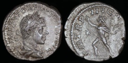 Ancient Coins - Elagabalus Denarius - P M TR P III COS P P - Rome Mint 