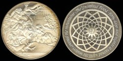 World Coins - 1975 Italy – The Universal Flood by Guerrino Mattia Monassi for the Franklin Mint - Proof Silver (Only 19,412 Pieces Were Struck)