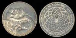 World Coins - 1975 Italy – The Delphic Sibyl by Guerrino Mattia Monassi for the Franklin Mint - Proof Silver (Only 19,412 Pieces Were Struck)