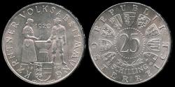 World Coins - 1960 Austria 25 Schilling "40th Anniversary - Carinthian Plebescite" Commemorative Silver BU