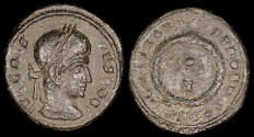 Ancient Coins - Crispus Ae3 - CAESARVM NOSTRORVM - Siscia Mint