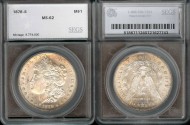 Us Coins - 1878s Morgan Dollar SEGS MS62