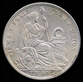 World Coins - 1924/824 Peru 1 Sol AU