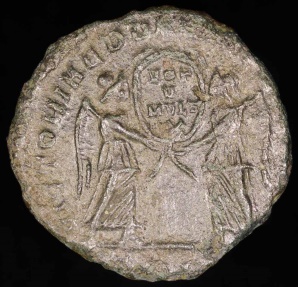 Ancient Coins - Magnentius Centenionalis - VICTORIAE DD NN AVG ET CAE - Trier Mint