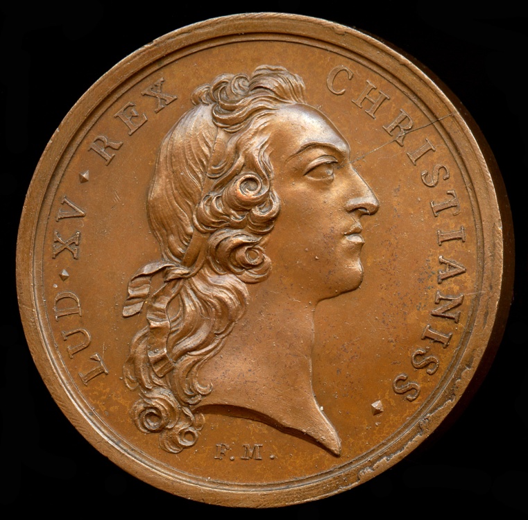 1744 France - King Louis XV - The King Taken Sick at Metz by Francois Joseph Marteau and Pierre ...