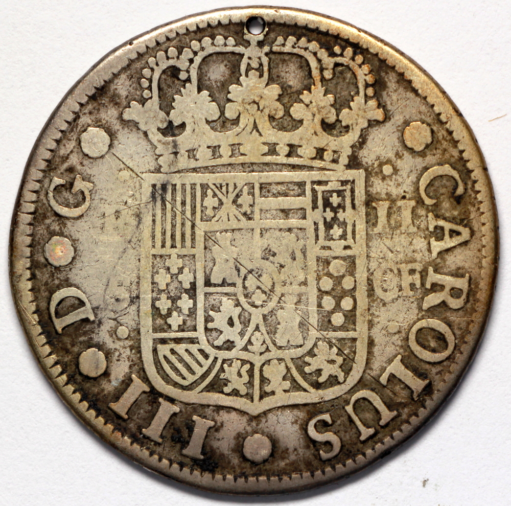 1770 CF Spain 2 Real - Carolus III - Sevilla Mint - Silver