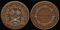 World Coins - 1871 France - Siege-of-Paris Military First Aid Award Medal