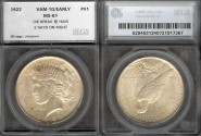 Us Coins - 1922 Peace Dollar - VAM-1G - SEGS MS61