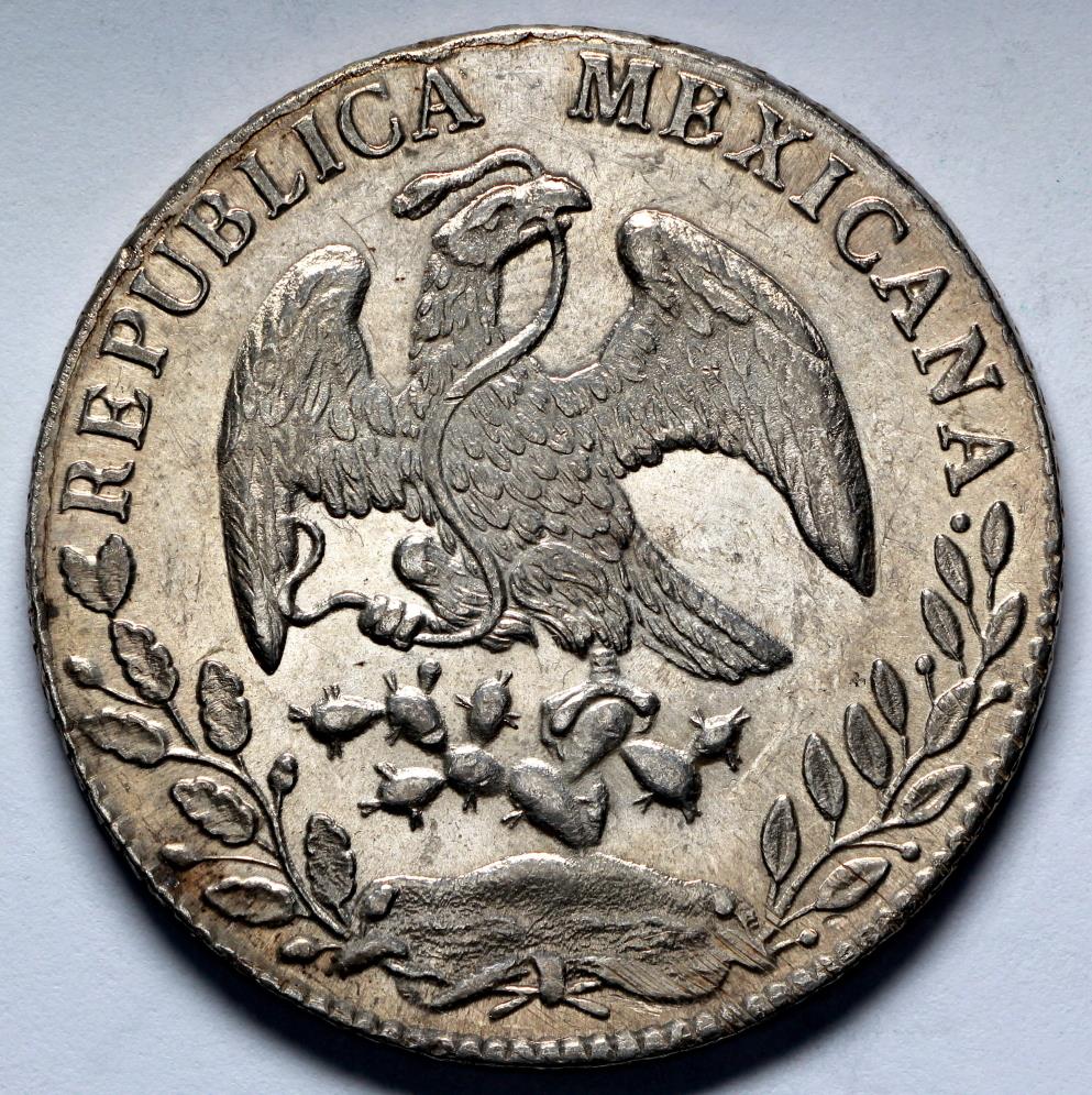 1882 OaAR Mexico 8 Reales - Oaxaca Mint - UNC Silver | North