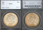 Us Coins - 1882 Morgan Dollar SEGS MS63