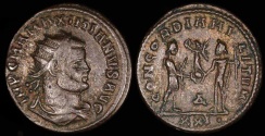 Ancient Coins - Maximianus Antoninianus - CONCORDIA MILITVM - Antioch Mint