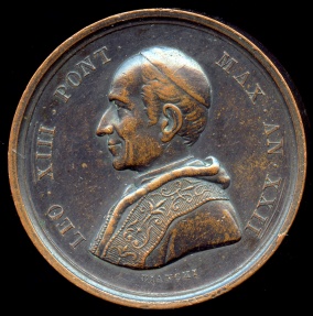 1900 Vatican - Pope Leo XIII Celebratory medal for the Jubilee Year and ...