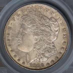 US Coins - 1886 Morgan Dollar SEGS MS62-PL