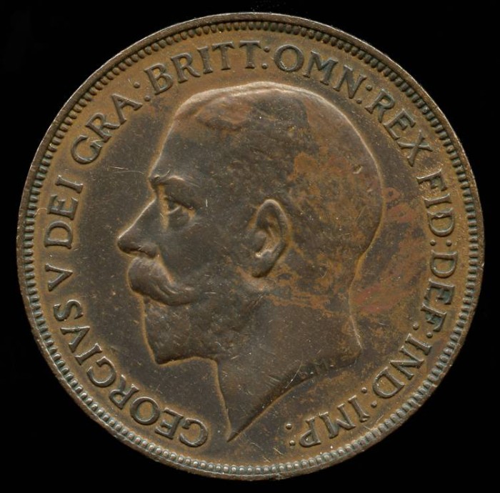 1922 Great Britain 1 Penny AU | European Coins