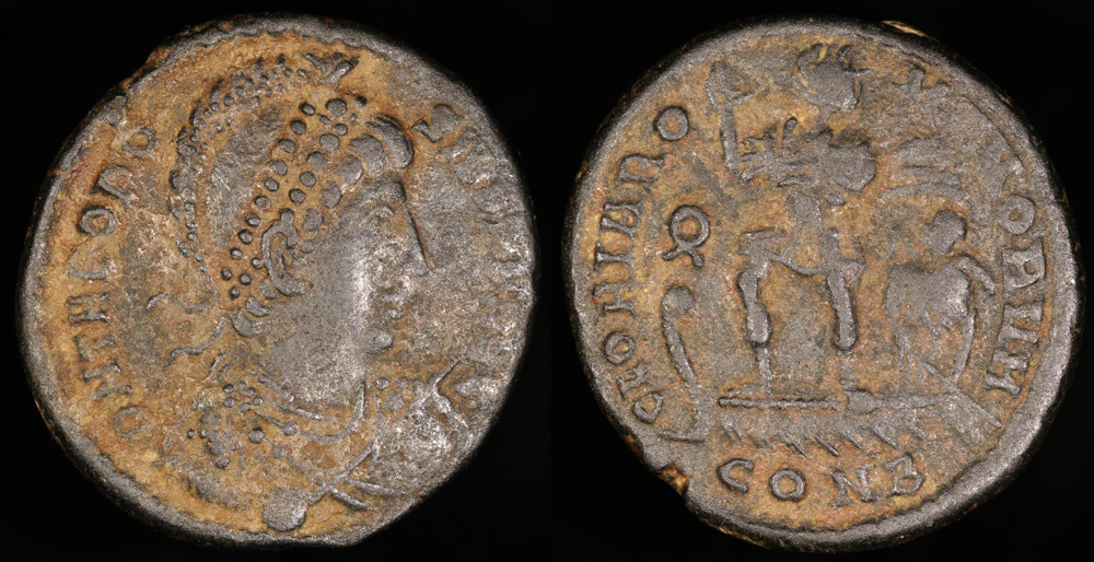 Theodosius I Ae2 Gloria Romanorvm Constantinople Mint Roman