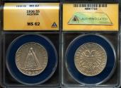 World Coins - 1936 Austria 5 Schilling - Madonna of Mariazell - Silver Commemorative ANACS MS62