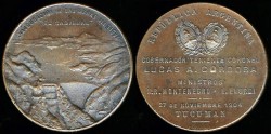 World Coins - 1904 Argentina – Inauguration of the Cadillal Dam 