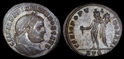 Ancient Coins - Galerius Ar Follis - GENIO POPVLI ROMANI - Heraclea Mint 