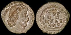Ancient Coins - Constantius II Ae4 - VOT/XX/MVLT/XXX - Antioch Mint