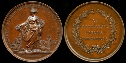 World Coins - 1886  Italy - Milan - Society for the Encouragement of Arts and Crafts;  Medal for the Progress of Industry by Luigi Cossa