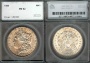 Us Coins - 1890 Morgan Dollar SEGS MS62