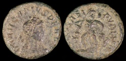 Ancient Coins - Arcadius Ae4 - SALVS REIPVBLICAE - Antioch Mint 