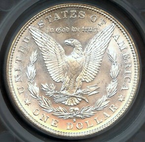 US Coins - 1882s Morgan Dollar SEGS MS63