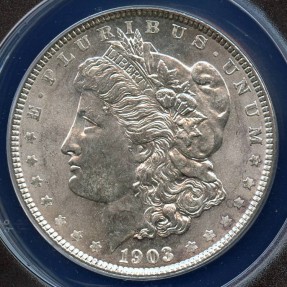 US Coins - 1903 Morgan Dollar - VAM 5 ANACS MS63