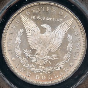 US Coins - 1880s Morgan Dollar ANACS MS64