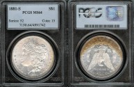 Us Coins - 1881s Morgan Dollar PCGS MS64