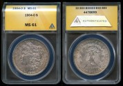 Us Coins - 1904o Morgan Dollar ANACS MS61
