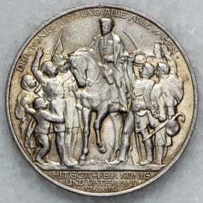 1913 A Prussia 2 Mark - Wilhelm II - 100th Anniversary of Victory over ...